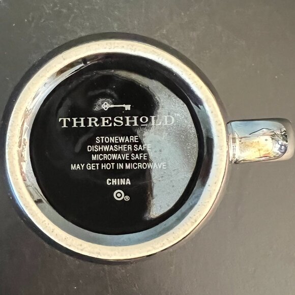 THRESHOLD Iridescent Luster Graphite w/ Purple Reflective Coffee Mug ~ Luminous - Picture 9 of 9